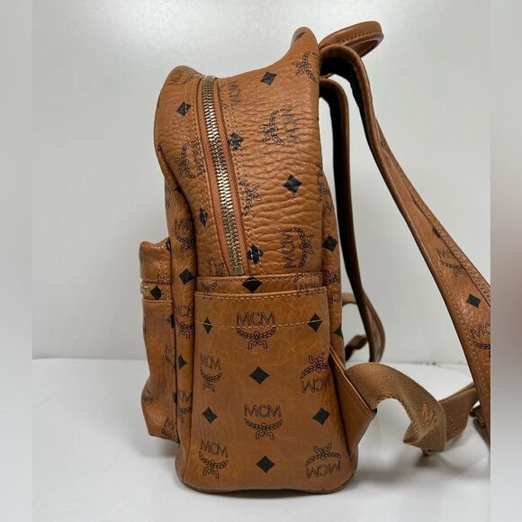 MCM Cognac / Brown Medium Backpack - Picture 2 of 13